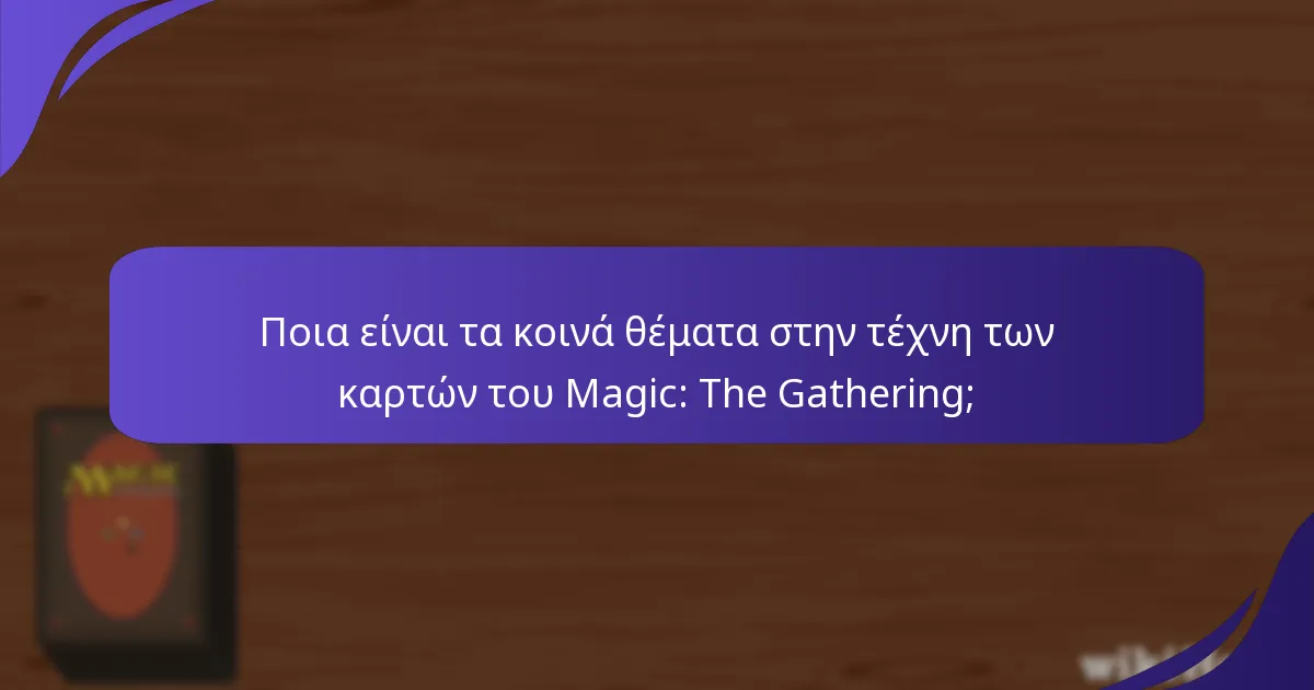 Πώς έχει εξελιχθεί ο σχεδιασμός της τέχνης των καρτών του Magic: The Gathering με την πάροδο του χρόνου;
