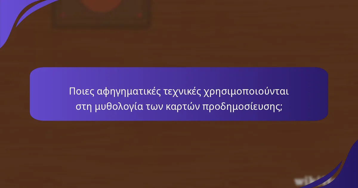 Ποια θεματικά στοιχεία υπάρχουν στις κάρτες προδημοσίευσης;