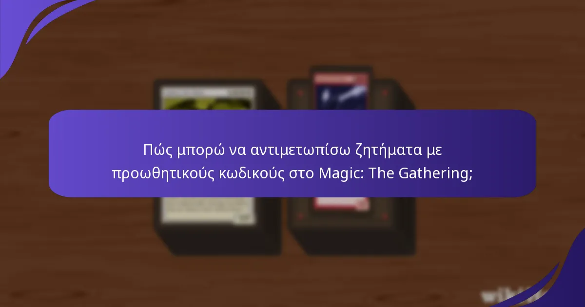 Πώς μπορώ να βελτιστοποιήσω τη χρήση των προωθητικών κωδικών του Magic: The Gathering;